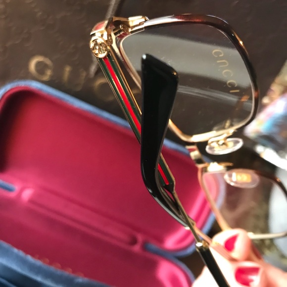 Gucci Accessories - On Hold⛔️Authentic Gucci 52m Gold/Acetate optical